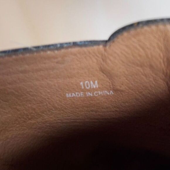 Icon "Pug in Denim" Leather High Heel Mules Slip On Clog Size 10M - Picture 2 of 11